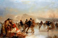 Skaters, a Scene on Duddingston Loch