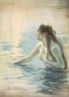 In the water