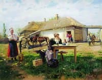 Teacher Visiting a Village