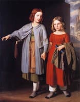The Artist's Daughters on the Way to School