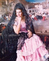 Retrato con Mantilla