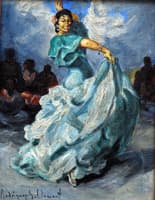 Bailaora con traje blanco