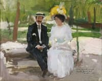 Pareja en  el parque