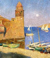 Le Tour de Collioure Lever de Lune
