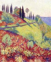 Colline de l'atelier d'Henri Martin à Marqueyrol
