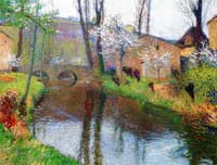 Paysage avec pont