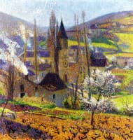 Labastide in Spring behind the Presbytere