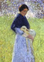 Bergère et son agneau