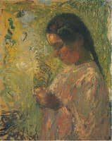 Etude de jeune paysanne