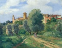 Two women taking a walk