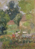 Mathe and Nono in the garden