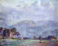 Woman Seated in a Landscape