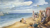 On the beach