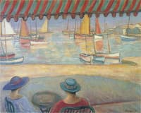 The Cafe on the terrace at St Ile de Yeu