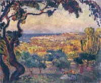 Two children by the bay at St Tropez