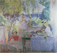 On the terrace