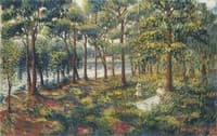 Madame Lebasque and daughter by the Marne