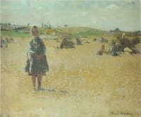 Young girl in the fields