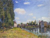 Bridge of Moret in Summer