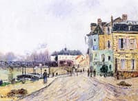 Quay on Oise in Pontoise