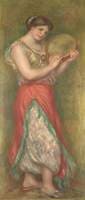 Dancing Girl with Tamborine