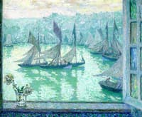 Window at the Port of Honfleur