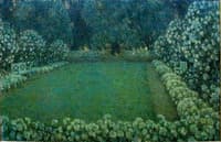 White Garden in Twilight