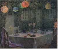Table with Lanterns in Gerberoy