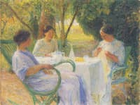 Jeune Femmes en Jardin de Marquayrol
