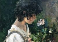 Italian Girl with Flowers