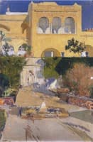 Afternoon sun at the Alcazar at Seville