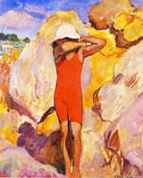 Child in a Red Bathing Suit