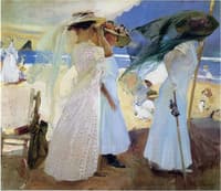 Under the awning, Zarauz