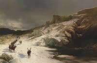 Elk in a Stormy Landscape
