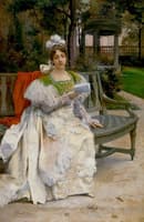 Woman in a Garden