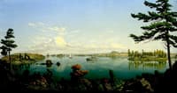 Pleasure Boats on a Lake
