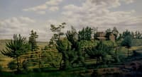 Landscape of Country Estate and Vineyards