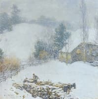 Hauling Wood - Winter