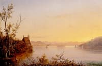 Sunset over the Lake