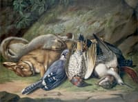 Still Life with Game in a Landscape