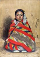 Indian Girl in a Blanket
