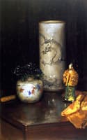 Violets and Still Life