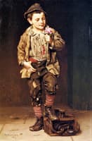 Shoeshine Boy with a Rose