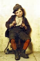 Shoeshine Boy with a Rose