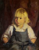 Boy in Blue Overalls