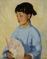 Chinese Girl with Fan