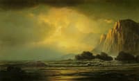 Coastal Scene at Sunset