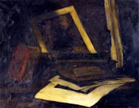 Still LIfe Etching and Book