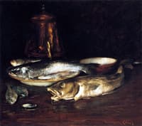 Fish, Plate and Copper Pot