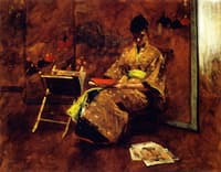 A Girl in Japanese Gown